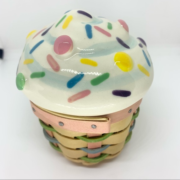 Longaberger Basket Collector’s Club 1996 Little Cupcake Basket Set New In Box - Picture 3 of 9